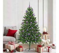 vidaXL Albero di Natale con 300 LED con supporto Verde 180 cm PE