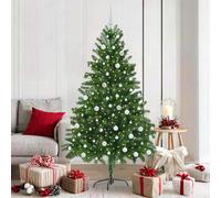 vidaXL Albero di Natale con 300 LED con supporto Verde 180 cm PE