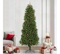vidaXL Albero di Natale con 300 LED con supporto Verde 240 cm PE
