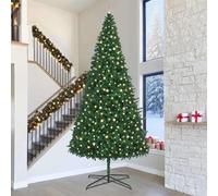 vidaXL Albero di Natale con luci a corde decorative Verde 400 cm PVC