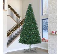 vidaXL Albero di Natale con luci a corde decorative Verde 400 cm PVC