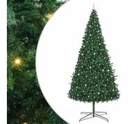 vidaXL Albero di Natale con luci a Corde Decorative Verde 400 cm PVC, Albero Moderno a Forma di Cono con Luci LED, Ornamento Artificiale per Decorazione Interna, Natale, Addobbo Festivo