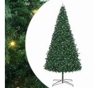 vidaXL Albero di Natale con luci a Corde Decorative Verde 400 cm PVC, Albero Moderno a Forma di Cono con Luci LED, Ornamento Artificiale per Decorazione Interna, Natale, Addobbo Festivo