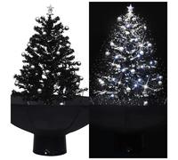 VIDAXL - Albero Di Natale Con Nevicata E Base Ad Ombrello Nero 75 Cm Pvc