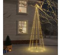 vidaXL Albero di Natale con Puntale Bianco Caldo 310 LED 300 cm