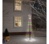 vidaXL Albero di Natale con Puntale Colorato 108 LED 180 cm