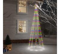 vidaXL Albero di Natale con Puntale Colorato 310 LED 300 cm