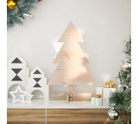 vidaXL Albero di Natale Decorativo in Legno 60 cm Legno Massello Pino