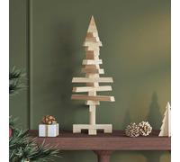 vidaXL Albero di Natale Decorativo in Legno 60 cm Legno Massello Pino
