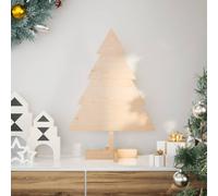 vidaXL Albero di Natale Decorativo in Legno 70 cm in Legno Massello, Decorazione Albero di Natale in Legno, Albero di Natale, Albero Natalizio in Legno