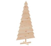 vidaXL Albero di Natale Decorativo in Legno 180 cm Legno Massello Pino, Decorazione di Natale in Legno, Albero di Natale, Decorazione Natalizia in Legno