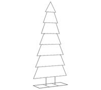 vidaXL Albero di Natale Decorativo in Metallo Nero 210 cm, Albero di Natale Decorativo, Albero di Natale, Decorazione di Natale
