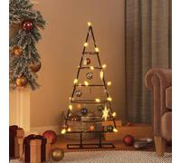 vidaXL | Albero di Natale in metallo | 90 cm Acciaio Verniciato a Polvere