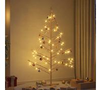 vidaXL Albero di Natale in legno con supporto Naturale 180 cm, Soggiorno, Albero di Natale in legno moderno, Design minimalista, Decorazione natalizia beige, Decorazioni festive interne, Pino semplice