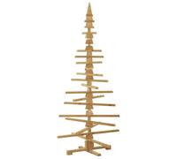 vidaXL Albero di Natale in Legno Marrone 180 cm Legno di Pino massello, Salotto, Albero di Natale Moderno, Decorazioni rustiche, Creativo Display in Legno di Pino, Idee Fai-da-Te