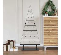 vidaXL Albero di Natale in Metallo con Supporto Nero 125 cm Acciaio, Soggiorno, Albero in Metallo, Decorazioni Minimaliste, Natale Moderno, Esposizione in Acciaio Contemporaneo