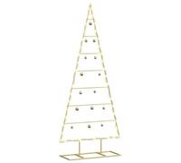 vidaXL Albero di Natale in metallo Oro 125 cm