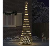 vidaXL Albero di Natale LED Bianco Caldo 100.5 x 100.5 x 302.5 cm, Soggiorno Moderno, luci Natalizie Resistenti, Stringhe Festive, Decorazioni per Natale, Atmosfera stagionale