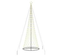 vidaXL Albero di Natale LED Bianco Caldo 138.5 x 138.5 x 399 cm, Soggiorno Moderno, luci Natalizie Resistenti, Stringhe Festive, Decorazioni per Natale, Atmosfera stagionale