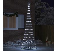 vidaXL Albero di Natale LED Bianco Freddo 100.5 x 100.5 x 302.5 cm, Soggiorno Moderno, luci Natalizie Resistenti, Stringhe Festive, Decorazioni per Natale, Atmosfera stagionale