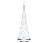 vidaXL Albero di Natale LED Bianco Freddo 100.5 x 100.5 x 302.5 cm, Soggiorno Moderno, luci Natalizie Resistenti, Stringhe Festive, Decorazioni per Natale, Atmosfera stagionale