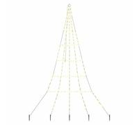 vidaXL Albero di Natale LED con 168 LED Bianco caldo 306 cm Metallo, Decorazione Moderna per Soggiorno, Struttura in Metallo, Albero LED con Luci USB, Atmosfera Festiva per Esterno e Giardino