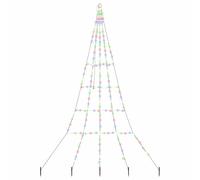 vidaXL Albero di Natale LED con 168 LED Multicolore 306 cm Metallo, Decorazione Moderna per Soggiorno, Struttura in Metallo, Albero LED con Luci USB, Atmosfera Festiva per Esterno e Giardino