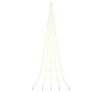 vidaXL Albero di Natale LED con 276 LED Bianco caldo 511 cm Metallo, Decorazione Moderna per Soggiorno, Struttura in Metallo, Albero LED con Luci USB, Atmosfera Festiva per Esterno e Giardino
