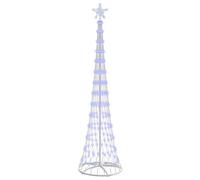 vidaXL Albero di Natale LED con 290 LED Blu 70 x 70 x 250 cm Metallo, Soggiorno Moderno, luci Natalizie Resistenti, Stringhe Festive, Decorazioni per Natale, Atmosfera stagionale