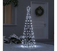 vidaXL Albero di Natale LED con 390 LED Bianco freddo 250 cm Ferro