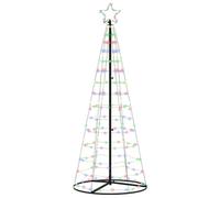 vidaXL Albero di Natale LED con 390 LED Multicolore 250 cm Ferro, Soggiorno, Moderna Decorazione Natalizia a LED, alberello Luminoso, String Lights Festive per Feste, Indoor