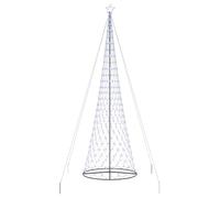vidaXL Albero di Natale LED con 550 LED Blu 160 x 160 x 500 cm Metallo, Soggiorno Moderno, luci Natalizie Resistenti, Stringhe Festive, Decorazioni per Natale, Atmosfera stagionale