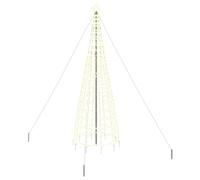 vidaXL Albero di Natale LED con 800 LED Bianco Caldo 400 cm Ferro, Decorazione Albero LED Moderna, luci Decorative per Interni, Facili da Montare e Super efficienti