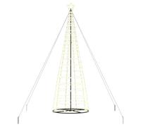vidaXL Albero di Natale LED con 800 LED Bianco Caldo 400 cm Ferro, Soggiorno, Moderna Decorazione Natalizia a LED, alberello Luminoso, String Lights Festive per Feste, Indoor