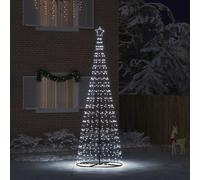 vidaXL Albero di Natale LED con 800 LED Bianco freddo 400 cm Ferro