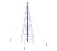 vidaXL Albero di Natale LED con 800 LED Blu 400 cm Ferro, Decorazione Albero LED Moderna, luci Decorative per Interni, Facili da Montare e Super efficienti