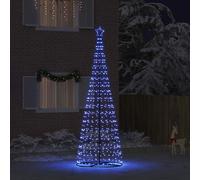 vidaXL Albero di Natale LED con 800 LED con Supporto Blu 400 cm Ferro, Soggiorno, Moderna Decorazione Natalizia a LED, alberello Luminoso, String Lights Festive per Feste, Indoor