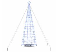 vidaXL Albero di Natale LED con 800 LED con Supporto Blu 400 cm Ferro, Soggiorno, Moderna Decorazione Natalizia a LED, alberello Luminoso, String Lights Festive per Feste, Indoor