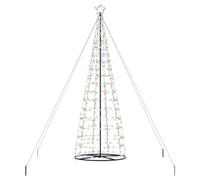 vidaXL Albero di Natale LED con 800 LED Multicolore 400 cm Ferro, Soggiorno, Moderna Decorazione Natalizia a LED, alberello Luminoso, String Lights Festive per Feste, Indoor