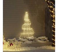 vidaXL Albero di Natale LED con picchetti per il terreno 182 cm