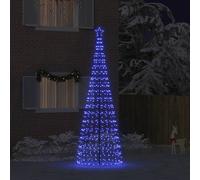 vidaXL Albero di Natale LED con picchetti per il terreno Blu 400 cm