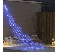 vidaXL Albero di Natale LED con picchetti per il terreno Blu 500 cm