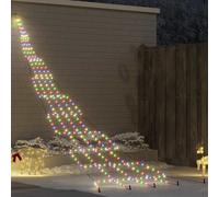 vidaXL Albero di Natale LED con picchetti per il terreno Multicolore