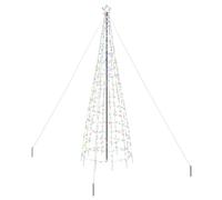 vidaXL Albero di Natale LED con 800 LED Multicolore 400 cm Ferro, Decorazione Albero LED Moderna, luci Decorative per Interni, Facili da Montare e Super efficienti