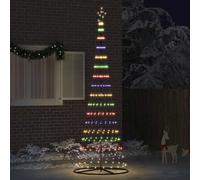 vidaXL Albero di Natale LED Multicolore 100.5 x 100.5 x 302.5 cm, Soggiorno Moderno, luci Natalizie Resistenti, Stringhe Festive, Decorazioni per Natale, Atmosfera stagionale