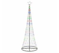 vidaXL Albero di Natale LED Multicolore 100.5 x 100.5 x 302.5 cm, Soggiorno Moderno, luci Natalizie Resistenti, Stringhe Festive, Decorazioni per Natale, Atmosfera stagionale