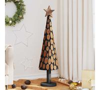 vidaXL Albero di Natale Marrone 120 cm Legno di teak solido