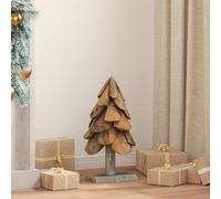vidaXL Albero di Natale Marrone 60 cm Legno massello di teak