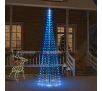 vidaXL Albero di Natale Pennone Blu 310 LED 300 cm