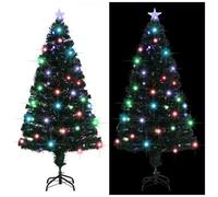 VIDAXL - Albero di Natale Preilluminato con Supporto 150 cm Fibra Ottica
